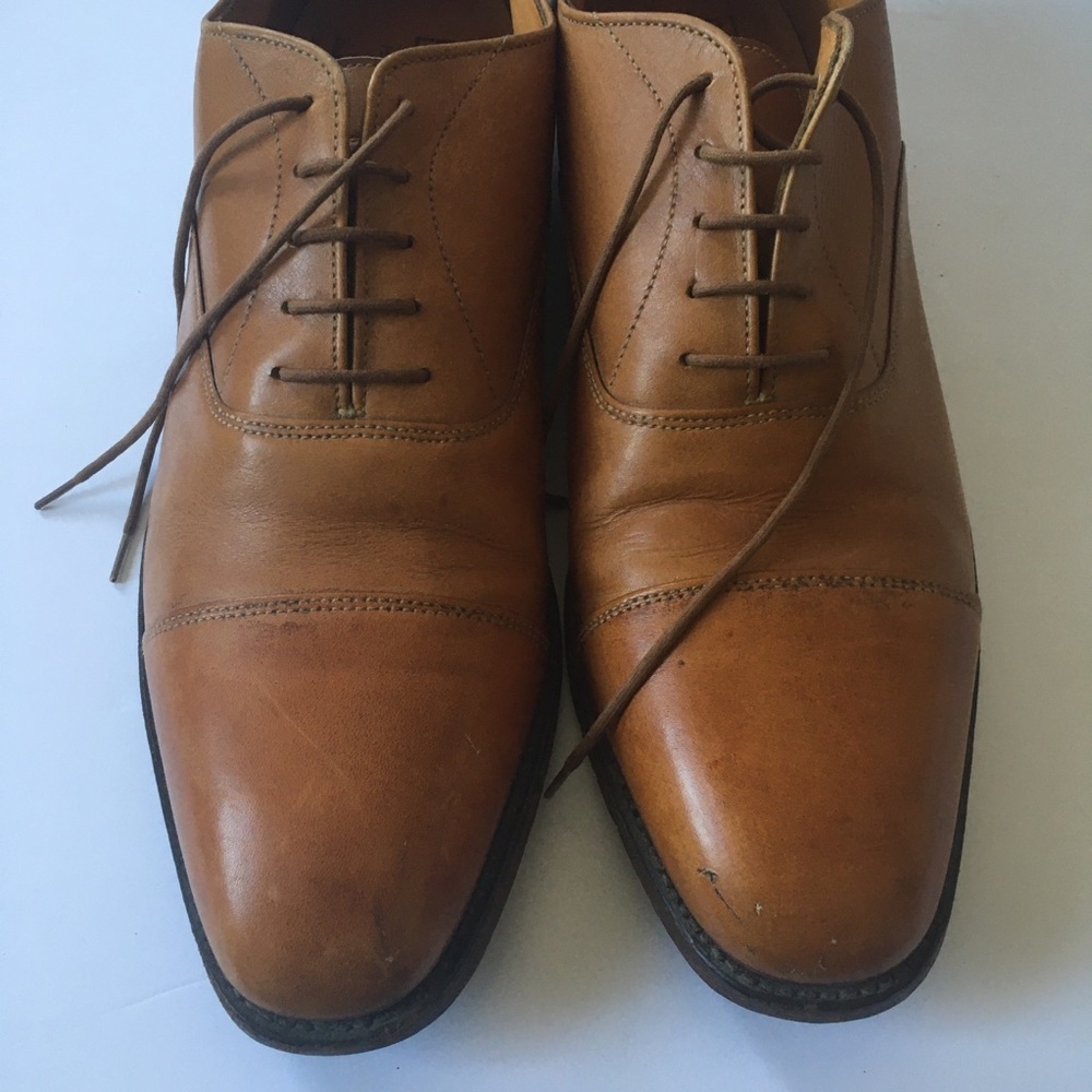 Bowen Tan Leather Dress Shoes Gem